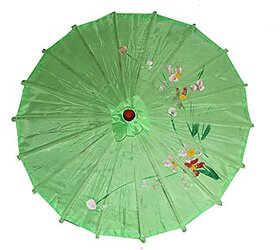 Kaku Fancy Dresses Japanese Umbrella Accesory for International Costume/ Wedding Dance and Decoration Prop - Green