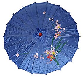 Kaku Fancy Dresses Japanese Umbrella Accesory For International Costume/ Wedding Dance and Decoration Prop - Blue