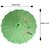Kaku Fancy Dresses Japanese Umbrella Accesory for International Costume/ Wedding Dance and Decoration Prop - Green
