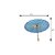 Kaku Fancy Dresses Japanese Umbrella Accesory For International Costume/ Wedding Dance and Decoration Prop - Firozi Blue