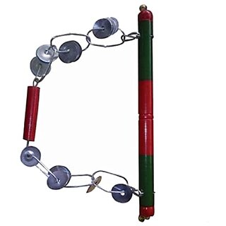 Kaku Fancy Dresses Lezim Dance Musical Equipment For Independence Day / Republic Day / Ganesh Visarjan - Pack of 5