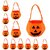 Kaku Fancy Dresses Halloween Pumpkin Baskets For Kids  Halloween Pumpkin Trick or Treat Fabric Basket  Pack of 3