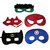 Kaku Fancy Dresses Super Hero Eye Patch / Party Mask 10Pc Set / Party Prob Eye Mask / Party Eye Maks - Multicolor