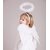 Kaku Fancy Dresses Angel Hairband/Fluffy Hairband/Halo Hairband/Fairy Hairband/ For Girls - Pack of 10