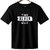 Nture Nest Mens Black Graphic Print Round Neck Bamboo Fabric T-Shirt