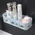 SAG Multipurpose Bathroom Shelf Organizer, Rack Storage Box, Strong Adhesive  Shelf (Assorted) (Pack of 1)