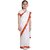 Kaku Fancy Dresses Indian State Bengali Dance White Saree Farmer Costume for Kids - White  Red, For Girls