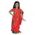 Kaku Fancy Dresses Indian Ethnic Wear Pre-Stiched Saree With Blouse For Girls  Farmer Saree Costume For Girls - Red
