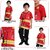 Kaku Fancy Dresses Printed Round Neck Fireman T-Shirt For Kids  Our Helper Fireman Costume T-shirt for Kids
