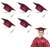 Kaku Fancy Dresses Graduation Hat For Degree Convocation - Maroon, FreeSize, Unisex (Pack of 5)