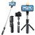Tecsox R1s Bluetooth Selfie Sticks with Remote and Selfie Light, 3-in-1 Multifunctional Selfie Stick Tripod Stand Compatible with iPhone/OnePlus/Samsung/Realme  All Smartphones/Go Pro (Black)
