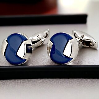 LUCKY JEWELLERY Men Jewelry Sleeve Button Cuff Shirt Button, Blazer Cufflinks Pair Set For Men (300-CHC4-1008-B-S)