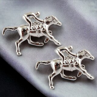 LUCKY JEWELLERY Men Jewelry Sleeve Button Cuff Shirt Button, Blazer Cufflinks Pair Set For Men (460-CHC4-1080-S)