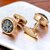 LUCKY JEWELLERY Men Jewelry Sleeve Button Cuff Shirt Button, Blazer Cufflinks Pair Set For Men (260-CHC4-1088)