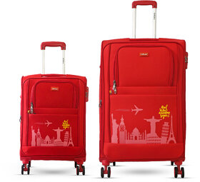 Timus Salsa Plus 58cm  78 cm - Soft Luggage Trolley Bags Combo Set 2 - Soft Spinner Wheels