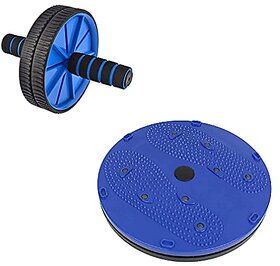 LIVOX AB Roller And Tummy Twister (Combo of 2) Waist Trimmer Body Toner Home Gym Equipment Abdominal Exercise - Multicolour