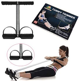 U S TRADERS Tummy Trimmer Single Spring Ab Exerciser Fat Burner for Men And Women Ab Exerciser (Black)