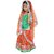 Kaku Fancy Dresses Navratri Garba Dance Lehnga Set  Radha Lehenga Choli Dupatta Set For Girls - Orange  Green For Girl