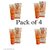 Skin Fair Glow Face Wash Papaya,Orange flavour (Pack Of 4)