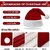 Kaku Fancy Dresses Santa Clause Cap  Santa Hat  Santa Hat for Kids  Red Christmas Caps Pack of 50-Red, Free Size