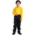 Kaku Fancy Dresses Dance Costume Shinning Yellow Shirt For Kids  Sequin Work School Annual Funtion Shirt For Boys