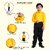 Kaku Fancy Dresses Dance Costume Shinning Yellow Shirt For Kids  Sequin Work School Annual Funtion Shirt For Boys