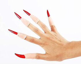 Kaku Fancy Dresses Fake Long Witch Nails For Kids Halloween Party Favours (10pcs)  Fancy Dress Party Prop For Roleplay