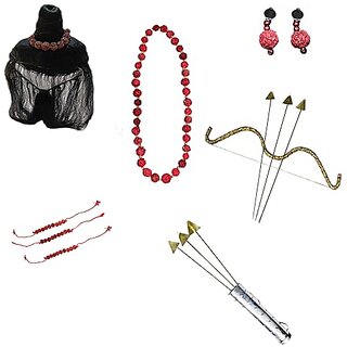 Kaku Fancy Dresses Vanvasi Ram Jewellery For Kids  Ram Costume Accessories With Dhanush For Kids  Ram Fancy Dress