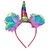 Kaku Fancy Dresses Colourful Unicorn Headband/Crown/Theme Party/Christmas Party - Multicolor, Free Size, For Girls