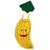 Kaku Fancy Dresses Boy's And Girl's Banana Cutout Fruits Costume With Cap For Annual Function / Competition Stage Shows
