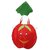 Kaku Fancy Dresses Kids Apple Fruits Costume Cutout with Cap - Red / Green