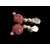 Kaku Fancy Dresses Rudraksh Earrings For Mythological Character - Maroon, Free Size - 6 pairs, For Unisex