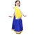 Kaku Fancy Dresses Indian State Haryanvi Dance Lehenga Costume For Girl - Yellow  Blue