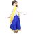 Kaku Fancy Dresses Indian State Haryanvi Dance Lehenga Costume For Girl - Yellow  Blue