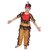 Kaku Fancy Dresses Red Indian Boy,Trible Costume - Brown  Red, For Boys