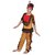 Kaku Fancy Dresses Red Indian Boy,Trible Costume - Brown  Red, For Boys
