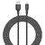 Itel Nylon Braided Lightning Cable For Iphone Devices With 30% Faster Charging 2.4A Output And 1 Meter Length (Black)