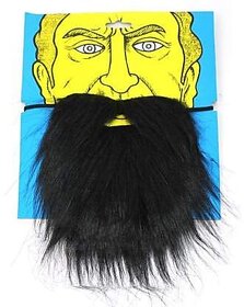 Kaku Fancy Dresses Artificial Fake Beard For Costume Party Accessory/Party Props - Black, Free Size, For Boys  Girls