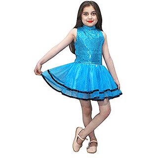 Kaku Fancy Dresses Tu Tu Skirt Costume - Blue, For Girls