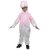 Kaku Fancy Dresses Duck Cartoon Costume - White  Pink, For Girls