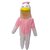 Kaku Fancy Dresses Duck Cartoon Costume - White  Pink, For Girls