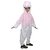 Kaku Fancy Dresses Duck Cartoon Costume - White  Pink, For Girls