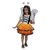 Kaku Fancy Dresses Orange Butterfly Insect Costume White-Orange,  For Girls