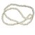 Kaku Fancy Dresses White Pearl Mala / Motimala For Mythological Character Costume - White, Free Size - 6pcs, For Unisex