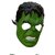 Kaku Fancy Dresses Green H Super Hero Face Mask Costume Accessories - Green, Free Size, For Boys