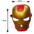 Kaku Fancy Dresses Iron Super Hero Face Mask Costume Accessories - Red-Golden, Free Size, For Boys