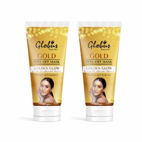 Globus Remedies Gold Peel Off Mask 100 ml, Set of 2