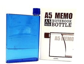 A5 Memo Note Book Ultra Slim 420 ML Plastic Water Bottles (Assorted Colours)