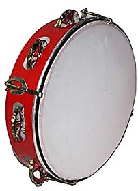 Kaku Fancy Dresses Dafli, Tambourine Hand Percussion Musical Instruments For Kids, Wooden Dafli, Marching Parade Drum