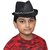 Kaku Fancy Dresses Net Hat Accesory - Black, Free-Size, For Boys  Girls